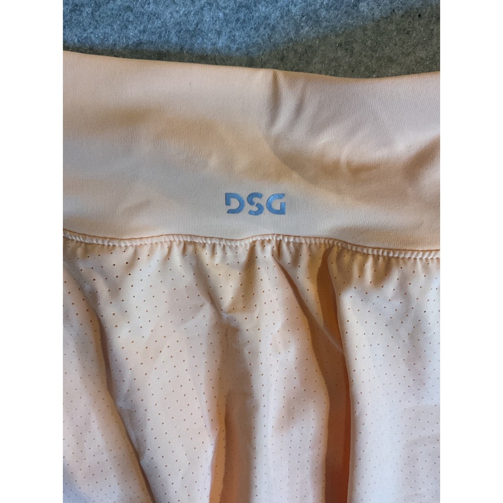 DSG Girls Mid-Rise Skort Peach Orange Athletic Tennis Skirt Size M 10-12 NWT - Picture 11 of 12